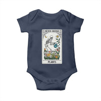 Funny Never Enough Plants Gardening Skeleton Baby Onesie Plant Lover Gift Tarot Card Graphic - Wonder Print Shop