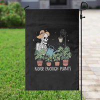 Skeleton Monstera Lover Garden Flag Never Enough Plants - Wonder Print Shop