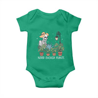Skeleton Monstera Lover Baby Onesie Never Enough Plants - Wonder Print Shop