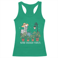 Skeleton Monstera Lover Racerback Tank Top Never Enough Plants - Wonder Print Shop