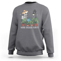 Skeleton Monstera Lover Sweatshirt Never Enough Plants - Wonder Print Shop