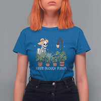 Skeleton Monstera Lover T Shirt For Women Never Enough Plants - Wonder Print Shop