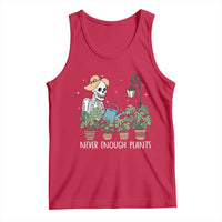 Skeleton Monstera Lover Tank Top Never Enough Plants - Wonder Print Shop