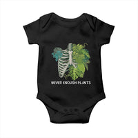 Monstera Plant Body Skeleton Baby Onesie Never Enough Plants - Wonder Print Shop