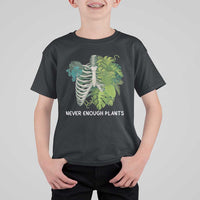 Monstera Plant Body Skeleton T Shirt For Kid Never Enough Plants - Wonder Print Shop