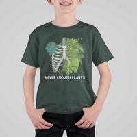 Monstera Plant Body Skeleton T Shirt For Kid Never Enough Plants - Wonder Print Shop