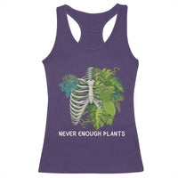 Monstera Plant Body Skeleton Racerback Tank Top Never Enough Plants - Wonder Print Shop