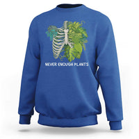 Monstera Plant Body Skeleton Sweatshirt Never Enough Plants - Wonder Print Shop