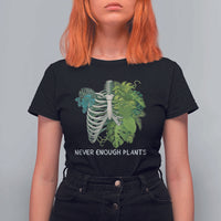 Monstera Plant Body Skeleton T Shirt For Women Never Enough Plants - Wonder Print Shop