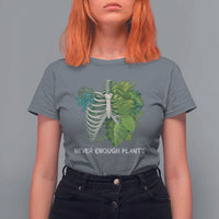 Monstera Plant Body Skeleton T Shirt For Women Never Enough Plants - Wonder Print Shop