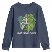 Monstera Plant Body Skeleton Youth Sweatshirt Never Enough Plants - Wonder Print Shop