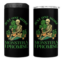 Just One More Monstera 4 in 1 Can Cooler Tumbler Skeleton Plant Lover Gift - Wonder Print Shop