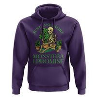 Just One More Monstera Hoodie Skeleton Plant Lover Gift - Wonder Print Shop