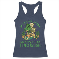 Just One More Monstera Racerback Tank Top Skeleton Plant Lover Gift - Wonder Print Shop
