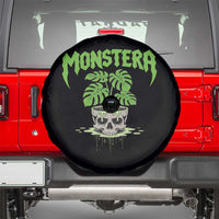 Monstera Lover Houseplant Gift Spare Tire Cover Skull Plant Pot Graphic - Wonder Print Shop
