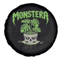 Monstera Lover Houseplant Gift Spare Tire Cover Skull Plant Pot Graphic - Wonder Print Shop