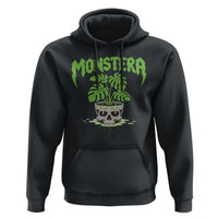 Monstera Lover Houseplant Gift Hoodie Skull Plant Pot Graphic - Wonder Print Shop