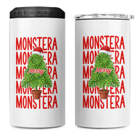 Merry Monstera 4 in 1 Can Cooler Tumbler Plant Lover Christmas Gift - Wonder Print Shop