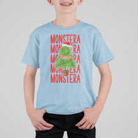 Merry Monstera T Shirt For Kid Plant Lover Christmas Gift - Wonder Print Shop