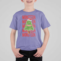 Merry Monstera T Shirt For Kid Plant Lover Christmas Gift - Wonder Print Shop