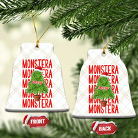 Merry Monstera Ceramic Ornament Plant Lover Xmas Gift - Wonder Print Shop