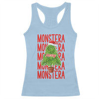 Merry Monstera Racerback Tank Top Plant Lover Christmas Gift - Wonder Print Shop