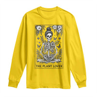 Dark Humor Tarot Card Plant Lover Gift Long Sleeve Shirt - Wonder Print Shop