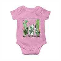 Funny Cactus Plant Lover Baby Onesie What The Fucculent - Wonder Print Shop