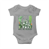 Funny Cactus Plant Lover Baby Onesie What The Fucculent - Wonder Print Shop