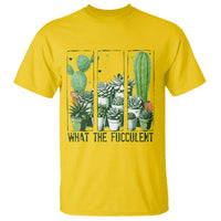 Funny Cactus Plant Lover T Shirt What The Fucculent - Wonder Print Shop