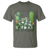 Funny Cactus Plant Lover T Shirt What The Fucculent - Wonder Print Shop