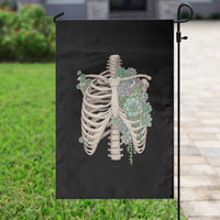 Succulent Body Skeleton Garden Flag Creepy Plant Lover Gift - Wonder Print Shop