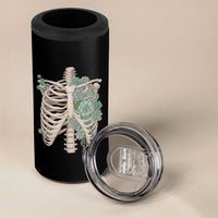 Succulent Body Skeleton 4 in 1 Can Cooler Tumbler Creepy Plant Lover Gift - Wonder Print Shop