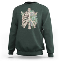 Succulent Body Skeleton Sweatshirt Creepy Plant Lover Gift - Wonder Print Shop