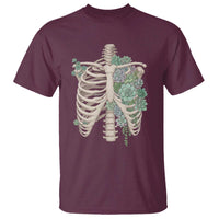 Succulent Body Skeleton T Shirt Creepy Plant Lover Gift - Wonder Print Shop