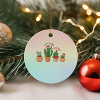 Funny Succulent Plant Lover Gift Ceramic Ornament Succa For Xmas - Wonder Print Shop