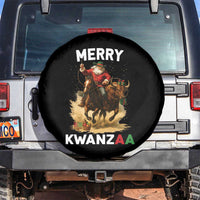 Funny Black Santa Cowboy Spare Tire Cover Merry Kwanzaa Cultural Pride Gift - Wonder Print Shop