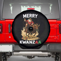 Funny Black Santa Cowboy Spare Tire Cover Merry Kwanzaa Cultural Pride Gift - Wonder Print Shop
