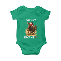 Funny Black Santa Cowboy Baby Onesie Merry Kwanzaa Cultural Pride Gift - Wonder Print Shop