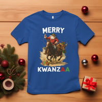 Funny Black Santa Cowboy T Shirt Merry Kwanzaa Cultural Pride Gift - Wonder Print Shop