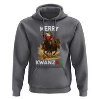 Funny Black Santa Cowboy Hoodie Merry Kwanzaa Cultural Pride Gift - Wonder Print Shop