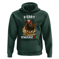 Funny Black Santa Cowboy Hoodie Merry Kwanzaa Cultural Pride Gift - Wonder Print Shop