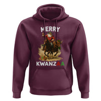 Funny Black Santa Cowboy Hoodie Merry Kwanzaa Cultural Pride Gift - Wonder Print Shop