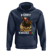 Funny Black Santa Cowboy Hoodie Merry Kwanzaa Cultural Pride Gift - Wonder Print Shop