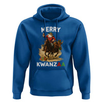 Funny Black Santa Cowboy Hoodie Merry Kwanzaa Cultural Pride Gift - Wonder Print Shop