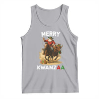 Funny Black Santa Cowboy Tank Top Merry Kwanzaa Cultural Pride Gift - Wonder Print Shop