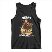 Funny Black Santa Cowboy Tank Top Merry Kwanzaa Cultural Pride Gift - Wonder Print Shop