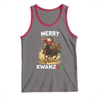 Funny Black Santa Cowboy Tank Top Merry Kwanzaa Cultural Pride Gift - Wonder Print Shop