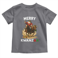 Funny Black Santa Cowboy Toddler T Shirt Merry Kwanzaa Cultural Pride Gift - Wonder Print Shop