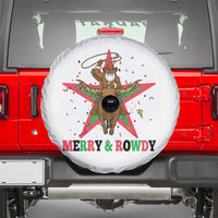 Merry And Rowdy Kwanzaa Santa Cowboy Christmas Gift Spare Tire Cover - Wonder Print Shop